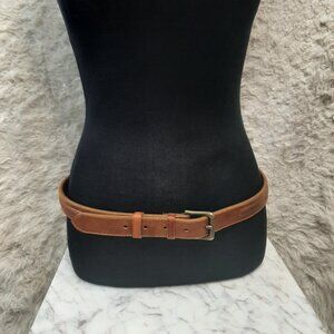 Vintage Claiborne Brown Genuine Leather Belt
